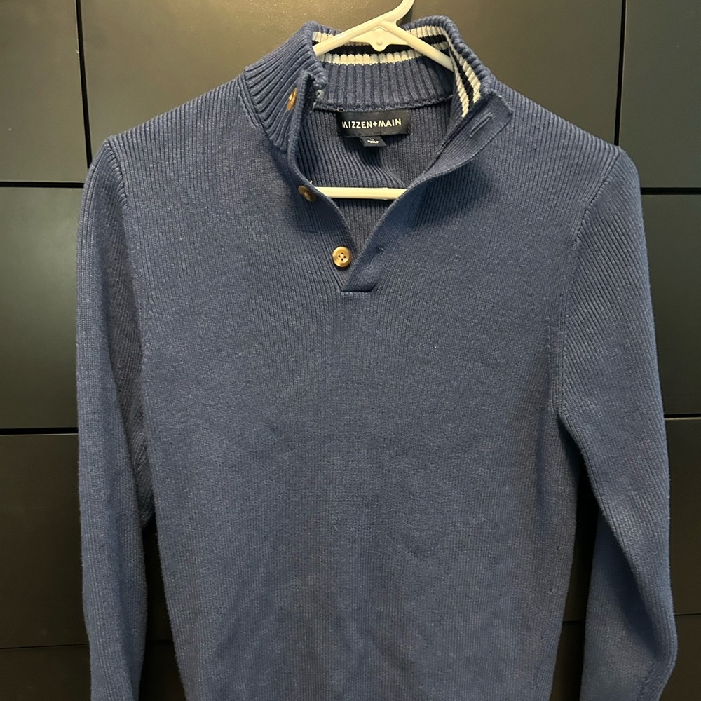 Mizzen + Main Cassidy Mock Neck Henley Size Medium